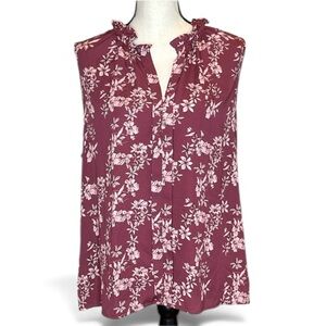 41 Hawthorn NEW Orlee Pink Floral Sleeveless Blouse Size XXL Stitch Fix